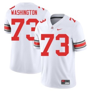 White The Buckeyes Stitched Vasean Washington Men's #73 College Football Jersey 587098-694