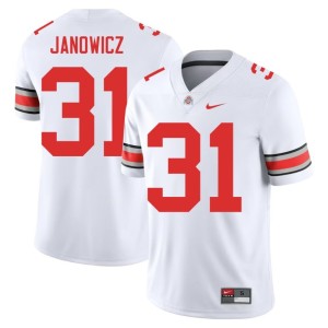 White OSU #31 Mens College Football Vic Janowicz Limited Jerseys 688218-358