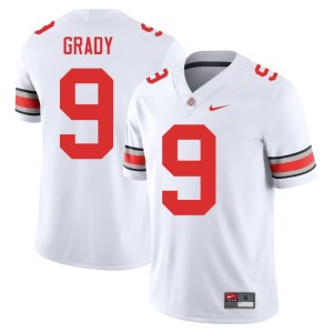 White College Football Zion Grady Ohio State #9 Official Men Jersey 844484-692