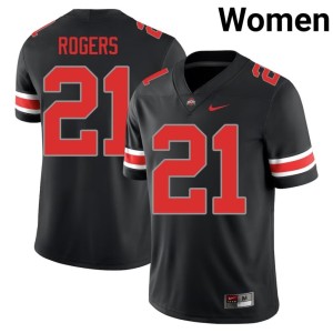 Blackout The Fighting Buckeyes 2025-26 College Football #21 Women Anthony Rogers Jersey 590088-916