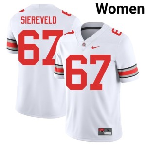 White The Buckeyes Women's College Football #67 High School Austin Siereveld Jerseys 140941-113