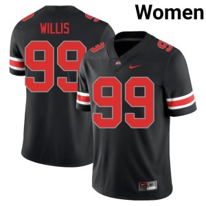 Blackout Player Ohio State Bill Willis Womens #99 College Football Jerseys 532054-502