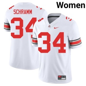 White College Football The Ohio State #34 Brennen Schramm 2025 Women's Jersey 642620-775