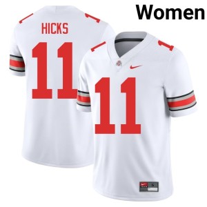 White College Football 2025 Go Bucks #11 Womens C.J. Hicks Jerseys 546995-881
