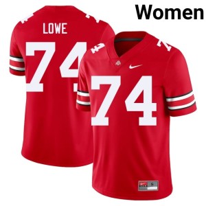 Scarlet University Women Ohio State College Football Carter Lowe #74 Jerseys 422379-189
