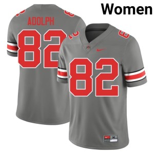 Grey Women David Adolph Player College Football The Fighting Buckeyes #82 Jerseys 608157-622
