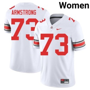 White Womens Ohio State Buckeyes Alumni Devontae Armstrong College Football #73 Jersey 689457-987