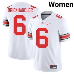 White #6 Womens OSU College Football Replica Eli Brickhandler Jersey 853131-909