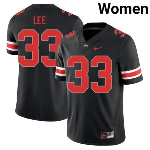 Blackout Womens #33 The Fighting Buckeyes College Football NCAA Eli Lee Jersey 511709-937