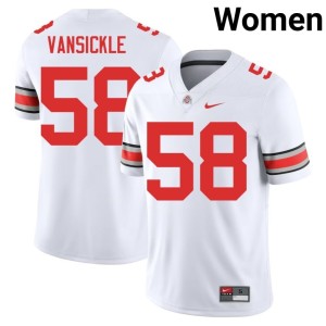 White The Ohio State College Football Gabe VanSickle #58 2025-26 Women's Jersey 611671-360