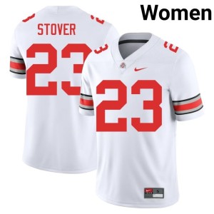 White Women's College Football #23 University Garrett Stover The Ohio State Jersey 481252-164