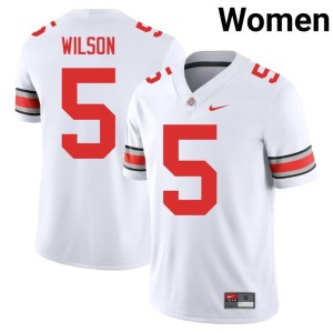 White Womens Garrett Wilson Ohio State Buckeyes Limited College Football #5 Jerseys 622084-227