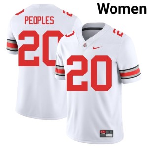 White College Football Go Bucks Women #20 James Peoples Player Jersey 274166-856
