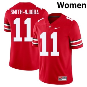 Scarlet Ohio State College Football #11 Alumni Jaxon Smith-Njigba Women Jerseys 980192-699