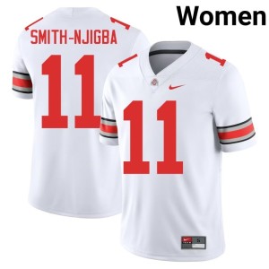 White Jaxon Smith-Njigba Embroidery College Football Women OSU #11 Jersey 328697-553