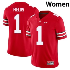 Scarlet OSU 2025-26 Womens Justin Fields #1 College Football Jersey 320153-408