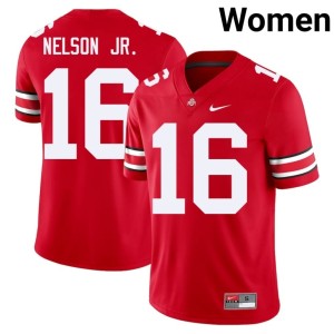 Scarlet College Football #16 The Fighting Buckeyes 2025 Women's Keenan Nelson Jr. Jersey 643670-131