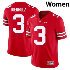 Scarlet 2025-26 Womens Lincoln Kienholz #3 Ohio State College Football Jersey 232341-708