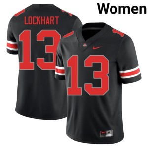 Blackout Womens Embroidery College Football Go Bucks #13 Miles Lockhart Jersey 165424-168