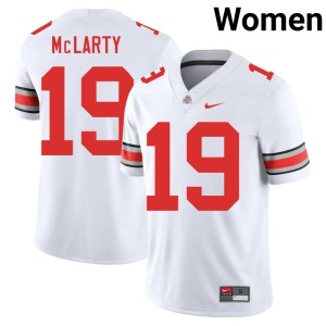White Replica Nick McLarty Womens OSU #19 College Football Jerseys 983268-743