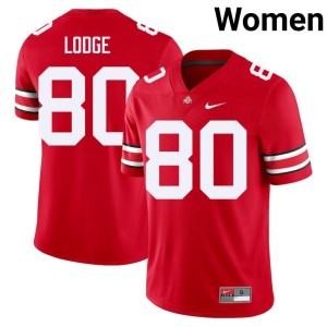 Scarlet College Football Game Buckeye Nation #80 Women Shawn Lodge Jerseys 336071-236
