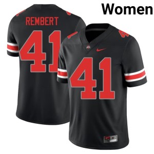 Blackout Womens Braxton Rembert Ohio State High School College Football #41 Jersey 848523-297