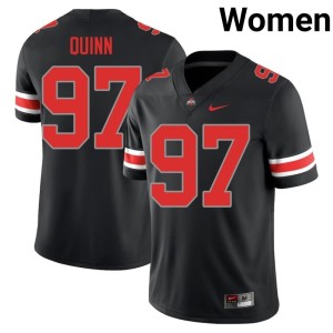 Blackout Women #97 Embroidery OSU Buckeyes College Football Dre Quinn Jersey 452045-176