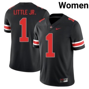 Blackout Earl Little Jr. Women #1 College Football The Buckeyes High School Jerseys 334435-121