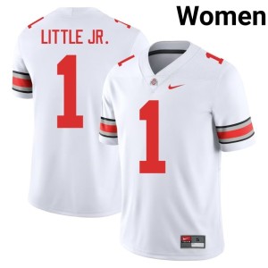 White Women #1 Alumni Earl Little Jr. OSU Buckeyes College Football Jerseys 205499-917