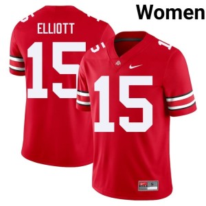 Scarlet Ezekiel Elliott College Football Ohio State Buckeyes #15 Women's 2025-26 Jerseys 997964-773