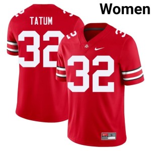Scarlet #32 College Football Jack Tatum Women's The Buckeyes Player Jerseys 917519-833