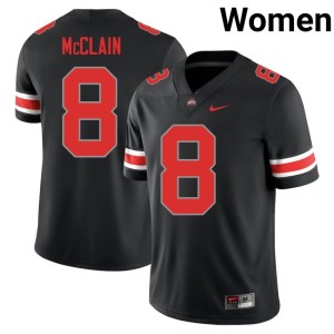 Blackout Women #8 2025-26 College Football OSU Buckeyes Jaylen McClain Jersey 635735-714