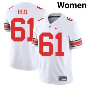 White University College Football The Ohio State Women's Landon Beal #61 Jersey 949274-626