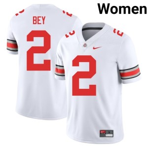 White Ohio State Legend Bey Womens #2 Player College Football Jersey 319947-794