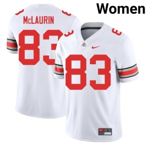 White 2025-26 College Football Ohio State Buckeyes #83 Women's Terry McLaurin Jersey 866146-395