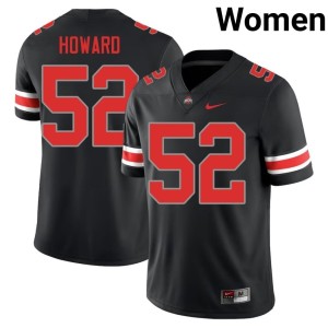 Blackout College Football NCAA Women's Ty Howard #52 Ohio State Jerseys 676836-752