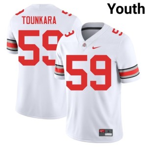 White College Football Youth Ahmed Tounkara #59 Ohio State 2025 Jersey 637668-597