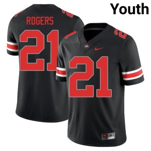 Blackout The Buckeyes Youth Anthony Rogers #21 College Football High School Jersey 361858-486