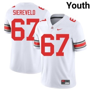 White Austin Siereveld Ohio State Youth Game #67 College Football Jerseys 643946-242