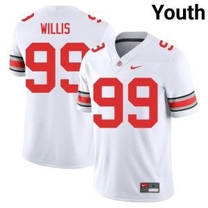 White Bill Willis Youth 2025 College Football #99 Ohio State Jerseys 109339-904