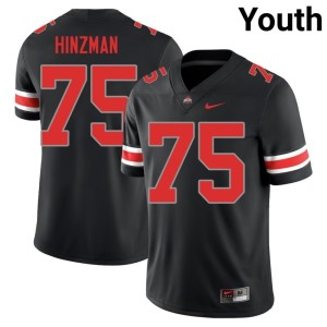 Blackout Ohio State Buckeyes Carson Hinzman Youth 2025-26 #75 College Football Jersey 743007-645