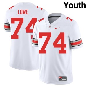 White College Football Go Bucks #74 Youth Carter Lowe Player Jersey 104063-168