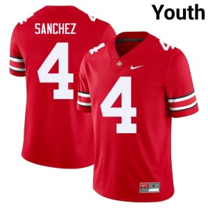 Scarlet OSU Devin Sanchez College Football Youth #4 Limited Jersey 368854-241