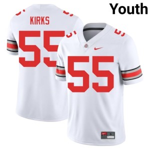 White Dominic Kirks #55 The Ohio State High School Youth College Football Jerseys 706846-769
