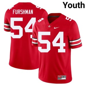 Scarlet College Football #54 2025 Youth Ohio State Dylan Furshman Jersey 198312-645