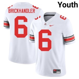 White #6 College Football Youth Eli Brickhandler Limited The Ohio State Jersey 312709-595