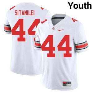 White #44 College Football Limited Youth OSU Buckeyes Epi Sitanilei Jersey 179809-542