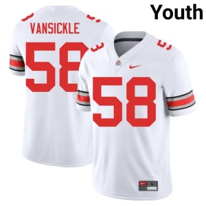 White Limited Ohio State Buckeyes #58 Gabe VanSickle College Football Youth Jersey 815999-740