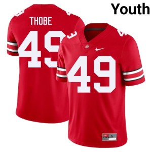 Scarlet #49 OSU Buckeyes Gavin Thobe College Football Youth University Jersey 508952-560