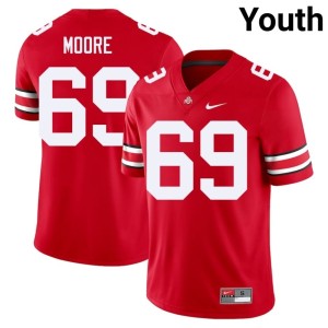 Scarlet Youth 2025-26 Ian Moore #69 The Fighting Buckeyes College Football Jersey 333736-899